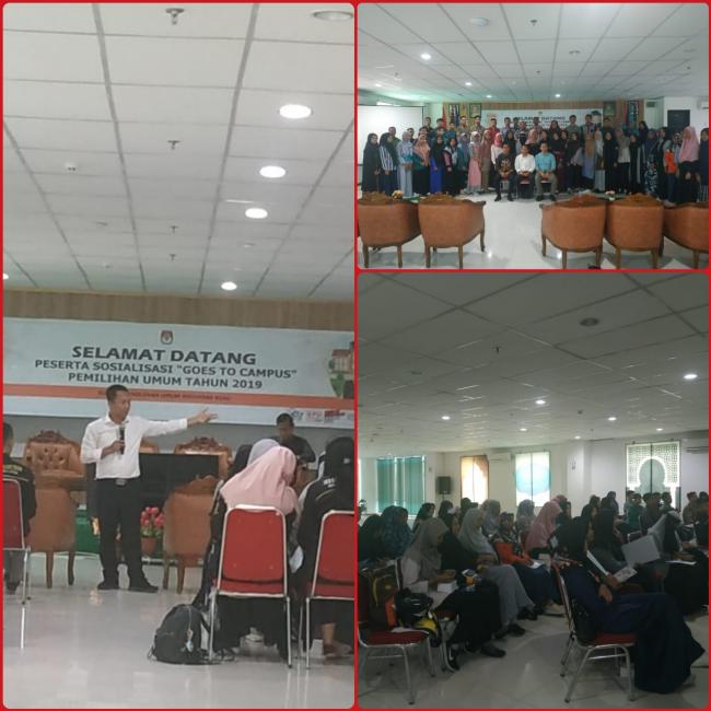 Mahasiswa Universitas Muhammadiyah Riau Antusias Dalam Kegiatan Sosialisasi KPU Riau